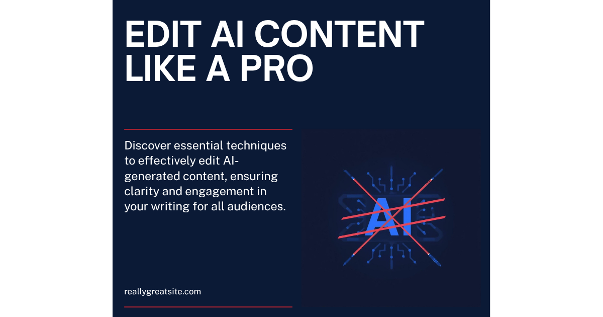 How to Edit AI Generated Content: Pro Techniques That Work