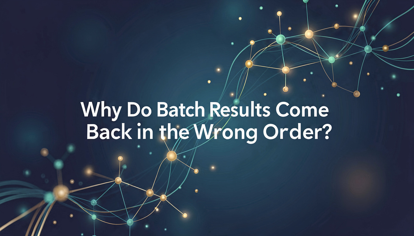 Batch APIs: Claude vs OpenAI vs Gemini for Bulk SEO Content 3 Why Do Batch Results Come Back in the Wrong Order?